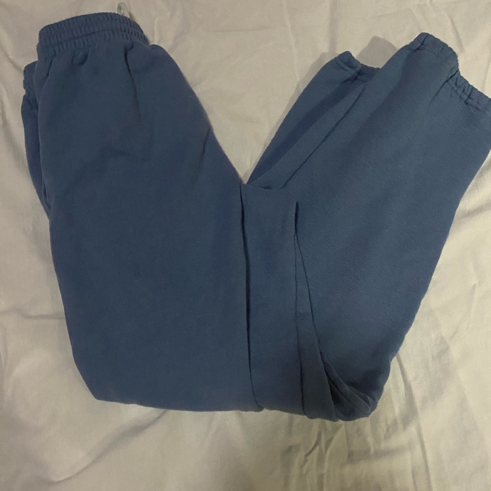 Blue sweat pants